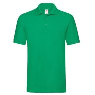   Fruit of the Loom 63218 PREMIUM galléros póló KELLY GREEN 3XL