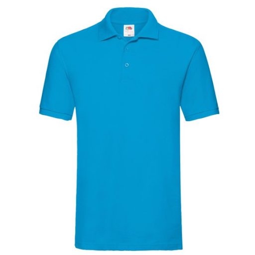 Fruit of the Loom 63218 PREMIUM galléros póló AZURE BLUE 3XL