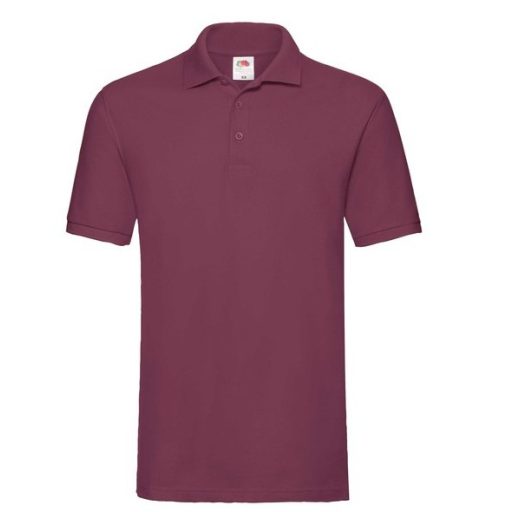 Fruit of the Loom 63218 PREMIUM galléros póló BURGUNDY 3XL