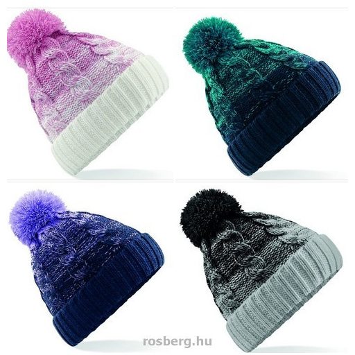 B459 SAPKA - Beechfield Ombré Beanie 