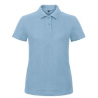   B&C ID.001 női galléros női póló Light Blue S-XXL méretek