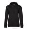 B&C WW34B női Organic INSPIRE kapucnis pulóver XS-XL FEKETE