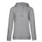 B&C WW34B női Organic INSPIRE kapucnis pulóver XS-XL HEATHER GREY
