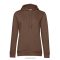 B&C WW34B női Organic INSPIRE kapucnis pulóver XS-XL MOCHA