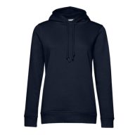 B&C WW34B női Organic INSPIRE kapucnis pulóver XS-XL NAVY