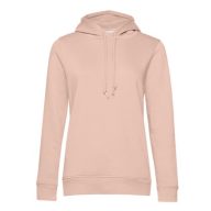   B&C WW34B női Organic INSPIRE kapucnis pulóver XS-XL SOFT ROSE