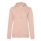 B&C WW34B női Organic INSPIRE kapucnis pulóver XS-XL SOFT ROSE