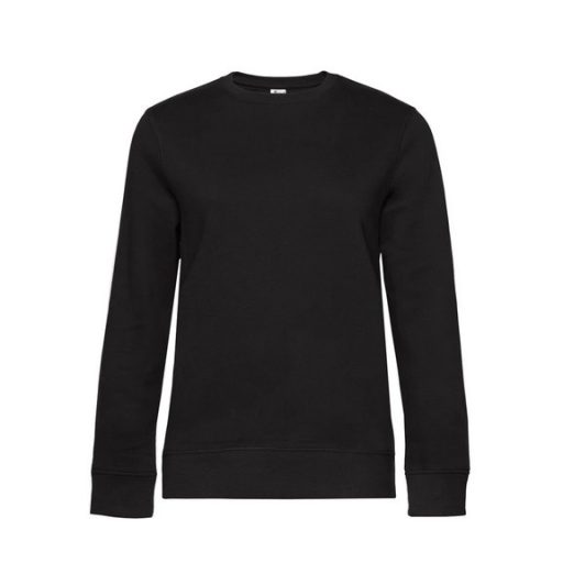 B&C WW01Q női - Queen kereknyakú pulóver S-XL FEKETE