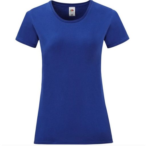 Fruit of the Loom 61432 női ICONIC póló 150T XS-XXL méretek COBALT BLUE kifutó