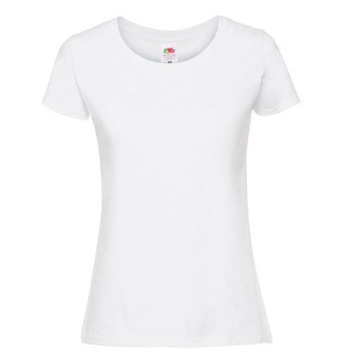 Fruit of the Loom 61424 női ICONIC póló 195T XS-XXL méretek FEHÉR