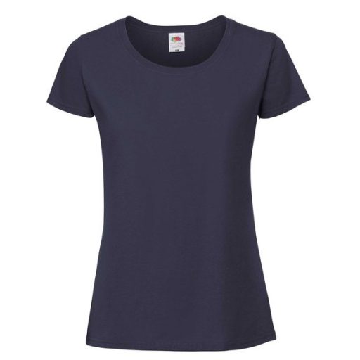 Fruit of the Loom 61424 női ICONIC póló 195T XS-XXL méretek DEEP NAVY
