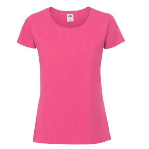 Fruit of the Loom 61424 női ICONIC póló 195T XS-XXL méretek FUXIA