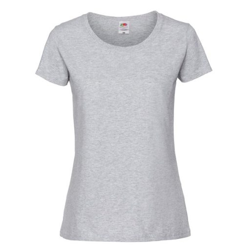 Fruit of the Loom 61424 női ICONIC póló 195T XS-XXL méretek HEATHER GREY