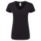 Fruit of the Loom 61444 női ICONIC V-nyakú póló 150T FEKETE XS- XXL méretek 