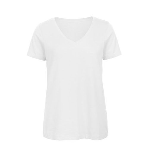 B&C női TW045 Inspire V-nyakú póló XS-XXL méretek FEHÉR