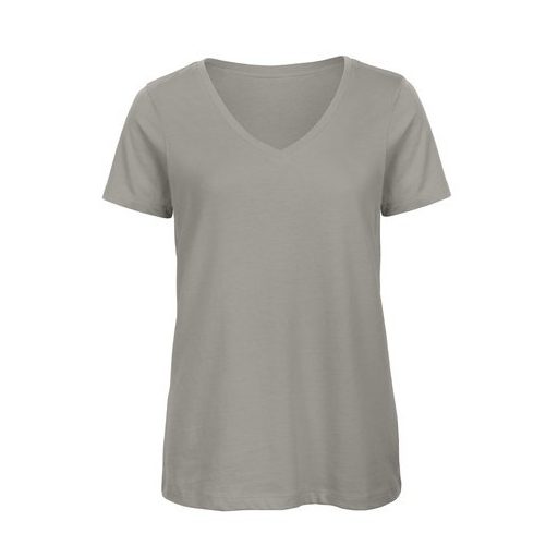 B&C női TW045 Inspire V-nyakú póló XS-XL méretek LIGHT GREY