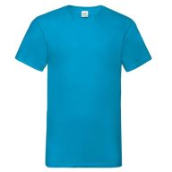   Fruit of the Loom 61066 VALUEWEIGHT V-nyakú póló AZURKÉK S-XXL 