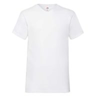   Fruit of the Loom 61066 VALUEWEIGHT V-nyakú póló FEHÉR S-XXL 