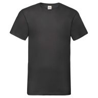   Fruit of the Loom 61066 VALUEWEIGHT V-nyakú póló FEKETE S-XXL 