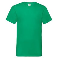   Fruit of the Loom 61066 VALUEWEIGHT V-nyakú póló KELLY GREEN S-XXL 