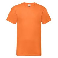   Fruit of the Loom 61066 VALUEWEIGHT V-nyakú póló ORANGE 3XL 