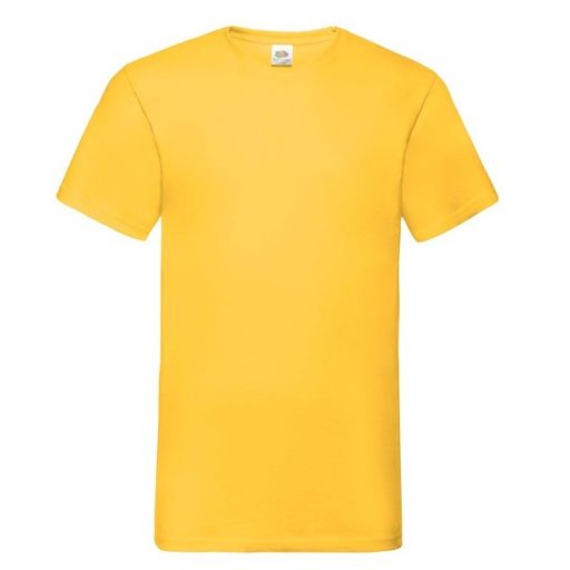 Fruit of the Loom 61066 VALUEWEIGHT V-nyakú póló SUNFLOWER 3XL 