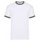 Fruit of the Loom 61168 RINGER T póló S-XXL FEHÉR/FEKETE