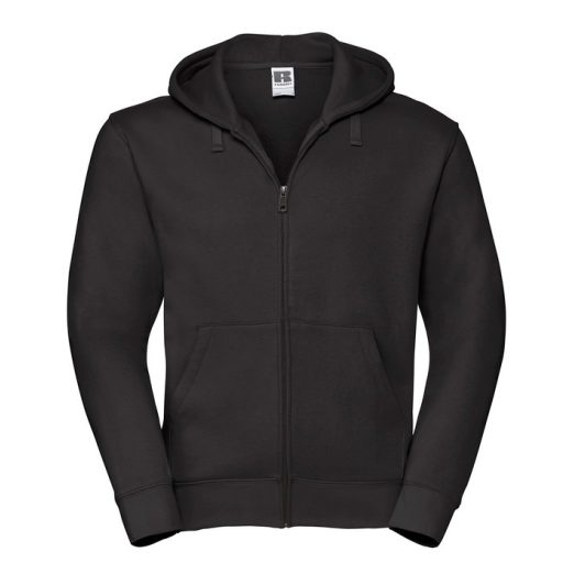 RUSSEL 0R266M Authentic kapucnis, cipzáros pulóver FEKETE S-XXL