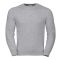 RUSSEL 0R262M0 Authentic kereknyakú pulóvert LIGHT OXFORD S-XXL