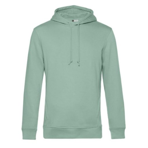 B&C WU33B Organic INSPIRE kapucnis pulóver SAGE S-XXL