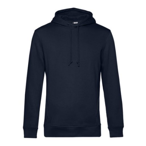 B&C WU33B Organic INSPIRE kapucnis pulóver NAVY BLUE S-3XL