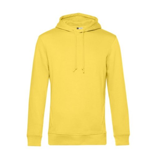 B&C WU33B Organic INSPIRE kapucnis pulóver YELLOW FIZZ S-XXL