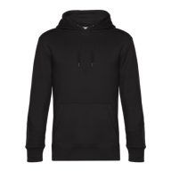 B&C WU02K KING kapucnis pulóver FEKETE S-3XL