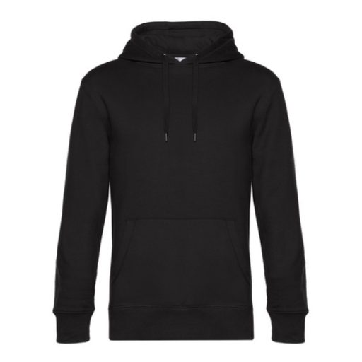 B&C WU02K KING kapucnis pulóver FEKETE S-3XL