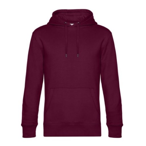 B&C WU02K KING kapucnis pulóver DARK CHERRY S-XXL