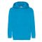 Fruit of the Loom 062043 gyerek kapucnis pulóver AZURE KÉK 116-164