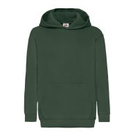   Fruit of the Loom 062043 gyerek kapucnis pulóver BOTTLE GREEN 116-164