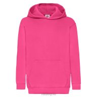   Fruit of the Loom 062043 gyerek kapucnis pulóver FUXIA 116-164