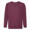Fruit of the Loom 062041 gyerek kereknyakú pulóver BURGUNDY 116-164