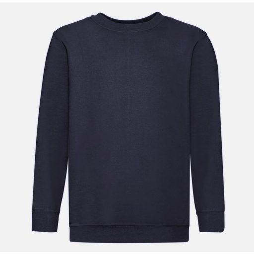 Fruit of the Loom 062041 gyerek kereknyakú pulóver DEEP NAVY 104-164