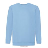   Fruit of the Loom 062041 gyerek kereknyakú pulóver SKY BLUE 104-152