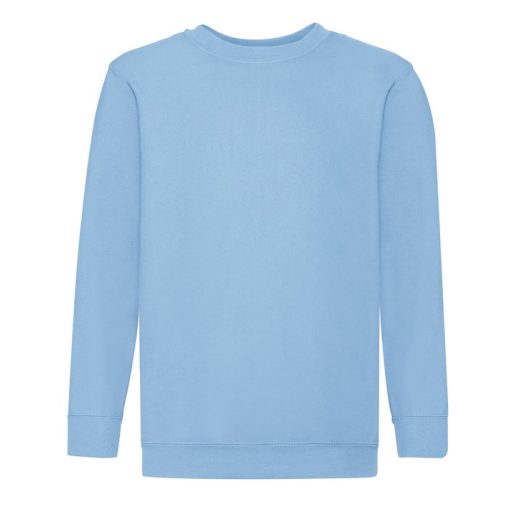 Fruit of the Loom 062041 gyerek kereknyakú pulóver SKY BLUE 104-152
