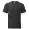 Fruit of the Loom 61430 ICONIC T póló FEKETE 3XL, 4XL, 5XL méretek 150g/m2