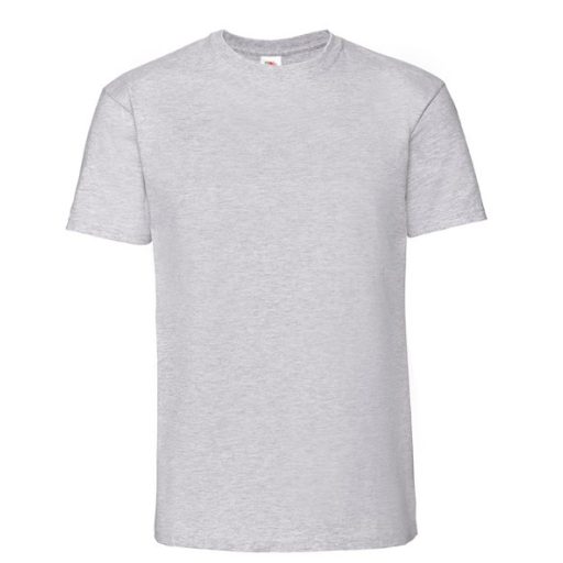 Fruit of the Loom 61422 ICONIC 195 CLASSIC T póló HEATHER GREY 3XL 4XL, 5XL