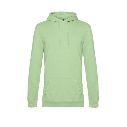 B&C WU03W kapucnis, bebújós pulóver LIGHT JADE 280gr/m2 XS-XXL