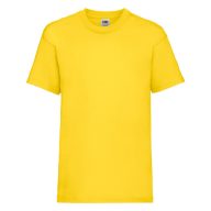   Fruit of the Loom 61033 KIDS Valueweight gyerek póló YELLOW 104-164 méretek 