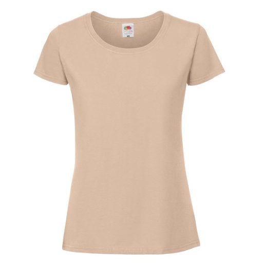 Fruit of the Loom 61424 női ICONIC póló 195T XS-XXL méretek DESERT SAND