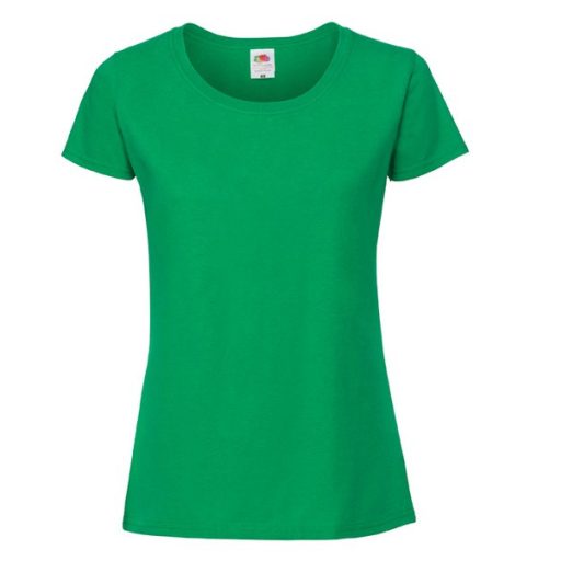 Fruit of the Loom 61424 női ICONIC póló 195T XS-XXL méretek KELLY GREEN