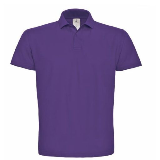 B&C ID.001 galléros póló PURPLE 3XL -4XL méretek