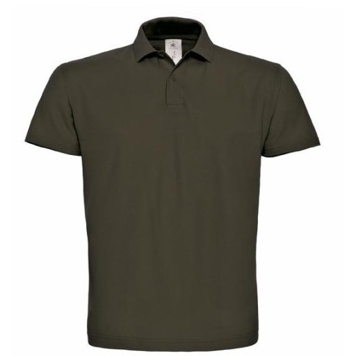  B&C ID.001 galléros póló BARNA S-XXL méretek 